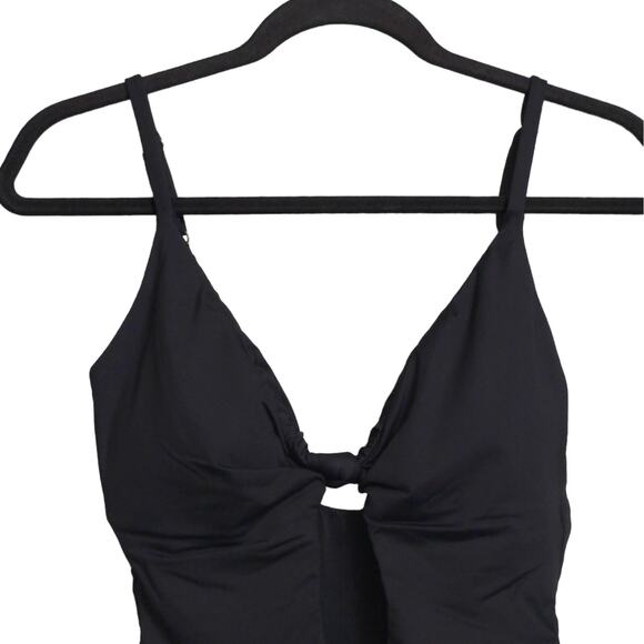 Andie The Santorini Black One Piece Keyhole Cutout Adjustable New L - Picture 3 of 15